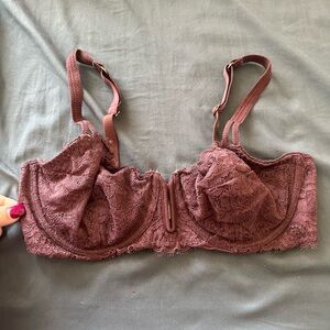 Auden Lace Bralette in Deep Brown